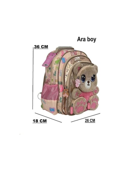 Chimola Sevimli Ayıcık 17" Okul Çantası Chm-cn0043 Çok  Renkli