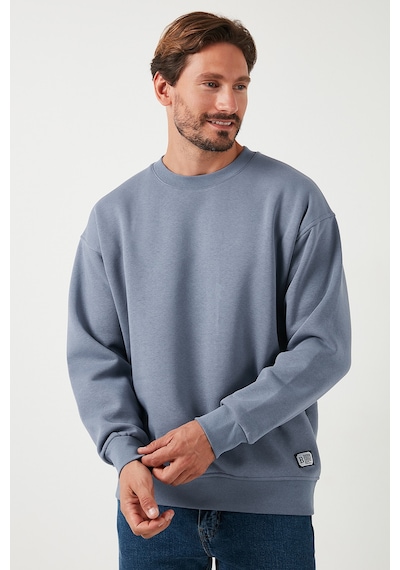 Buratti Regular Fit Bisiklet Yaka Pamuklu Içi Tüylü Yumuşak Şardonlu Erkek Sweat 5905255 Koyu Gri