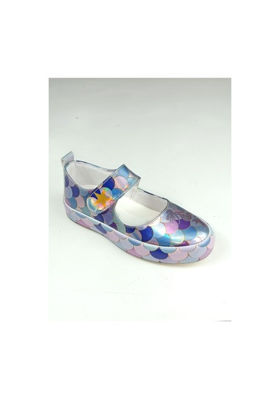 Hologram Mermaid Kız Çocuk Babet Sneaker Gri