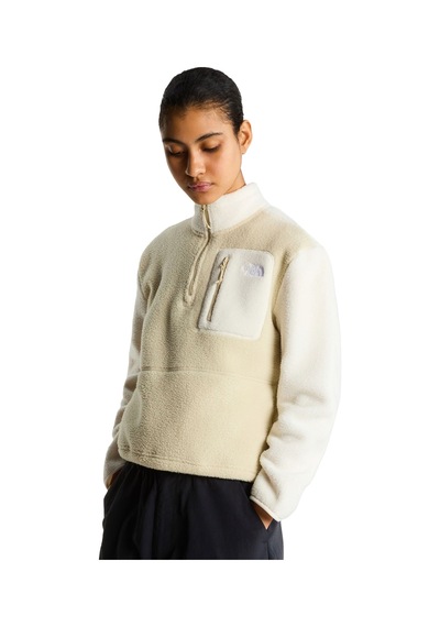 The North Face Yumiori 1/4 Zip Kadın Bej Outdoor Polar Nf0a8e89mıa1