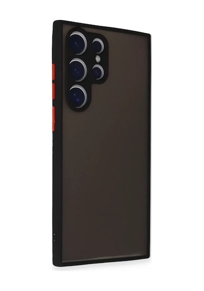 Bezos Samsung Galaxy S24 Ultra Uyumlu Kılıf Montreal Silikon Kapak - Siyah Hb006