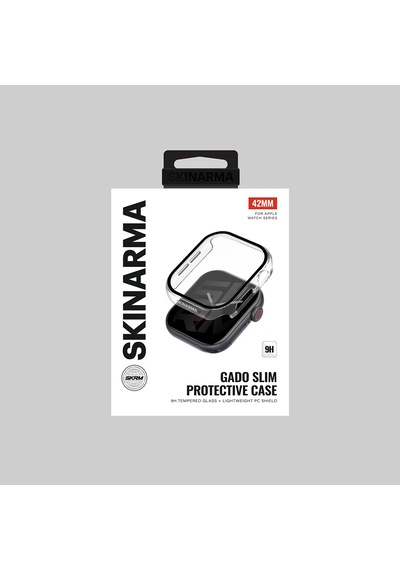 Watch 10 42mm Uyumlu Skinarma Gado Sert Silikon Kasa Ve Ekran Koruyucu Şeffaf