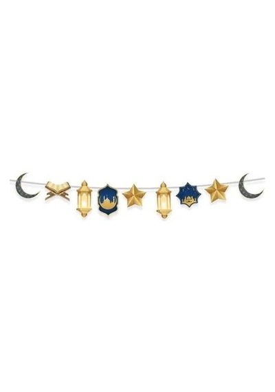 Dodomar 140 Cm Ramazan Dekoratif Süs Mavi Gold - Ramazan Asma Ve Duvar Dekoru Diğer