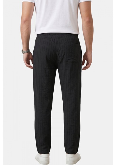 Deep Sea Deepsea Siyah Çizgi Dokulu Rahat Kesim Yazlık Spor Pantolon Hafif Kumaş Modern Tasarım 2600263 Deep Sea Deepsea Siyah Çizgi Dokulu Rahat Kesim Yazlık Spor Pantolon Hafif Kumaş Modern Tasarım 2600263