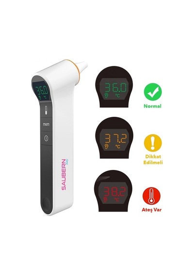 Saubern BNT9603 Dijital Temassız Alından ve Kulaktan Ateş Ölçer