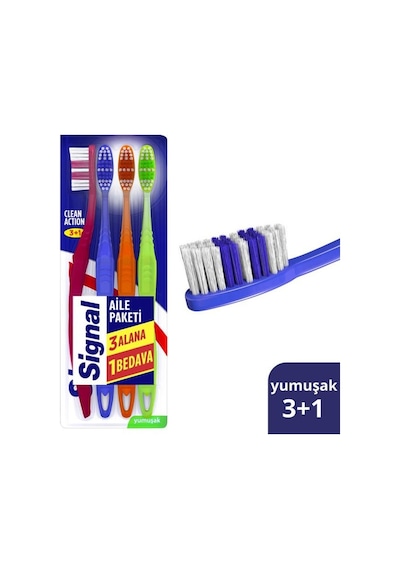 Diş Fırçası 3+1 Premium Action 1 Adet