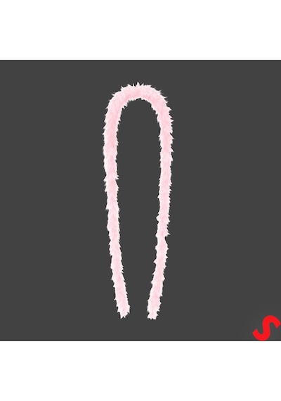 Pembe İnce 7 Gr Otriş Boa Tüy, 3,5 Cm X 2 Mt 1+