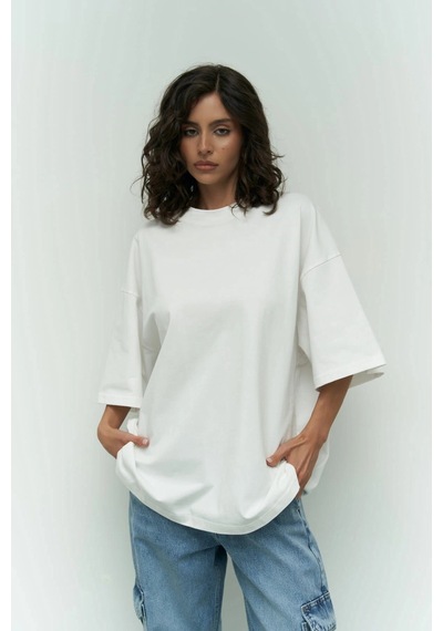 I Like Mama Beyaz Oversize Beyaz
