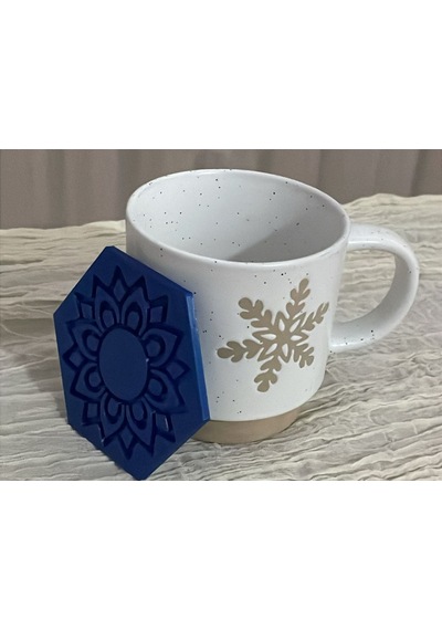 Mandala Tasarım Bardak Altlığı Dekoratif Bardak Altlığı Diğer