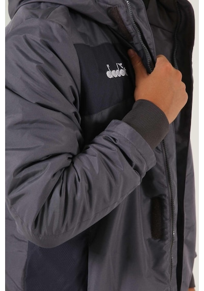 Diadora Forza Anorak Uzun Mont Antrasit Gri