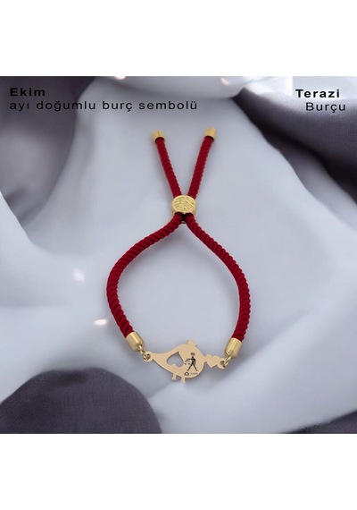 Archin Terazi Burçlarına Kırmızı Örgülü 14 Ayar Altın Plakalı Minik Kuş Motifli Hediye Bileklik-363burç Terazi Archin Terazi Burçlarına Kırmızı Örgülü 14 Ayar Altın Plakalı Minik Kuş Motifli Hediye Bileklik-363burç Terazi