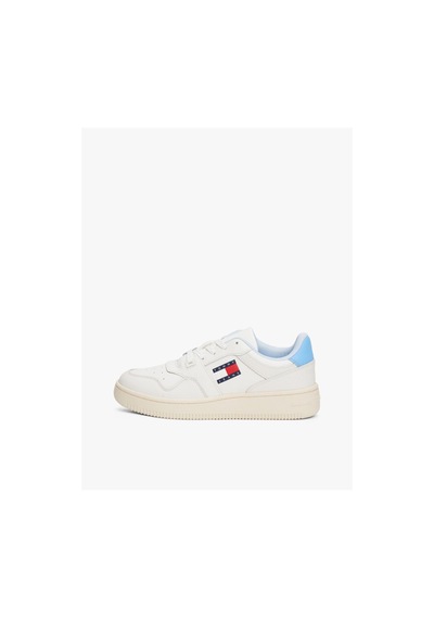 Tommy Hilfiger Kadın Retro Deri Basketbol Ayakkabısı-6101 Sugarplum Blue