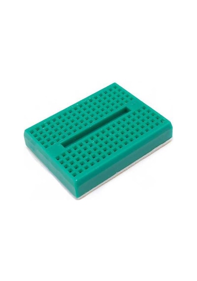 Koodmax - 5 Adet - Mini Yapışkanlı Breadboard - 170 Pin - 4.5 3.5cm Yeşil