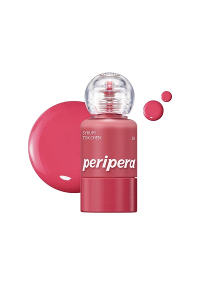 İnce Yapılı, Ciltle Bütünleşen, Pigmentli Likit Allık Syrupy Tok Cheek 05 Cool Apple Çok Renkli
