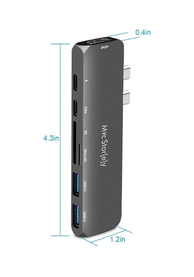 Apple Uyumlu MacBook Pro 14 16 M1 M2 M3 M4 Ve Air 13 15 M1 M2 M3 M4 Type C Hub 7 İn 1 Hdmı 100w Pd Çoklayıcı