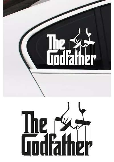 The Godfather Sticker, Oto Sticker, Motor Sticker 18x14 Cm