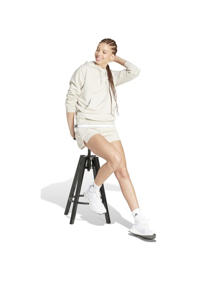 Adidas W Sl Ft Hd Wonal Bej Kadın Sweatshirt Bej