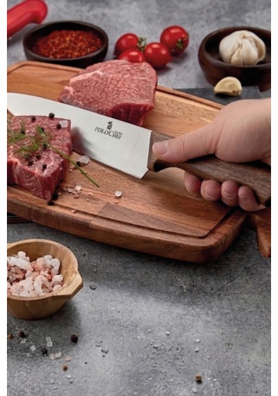 Samuray Şef,chef, Kasap Bıçağı Renkli