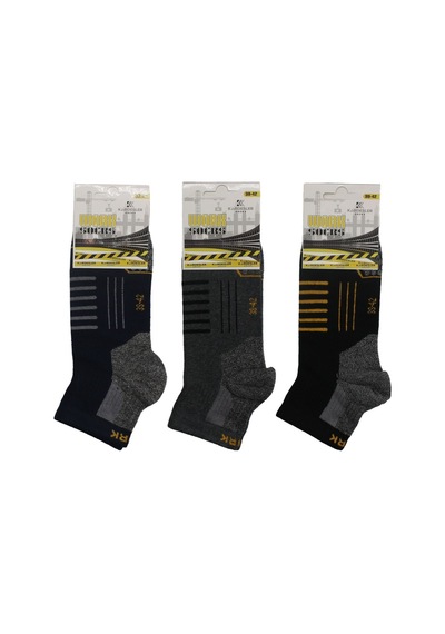 Kardeşler Çorap Erkek Yarım Konç Çok Renkli Pamuklu Çorap 3'lü Paket Çok Renkli - 677258090 Çok Renkli