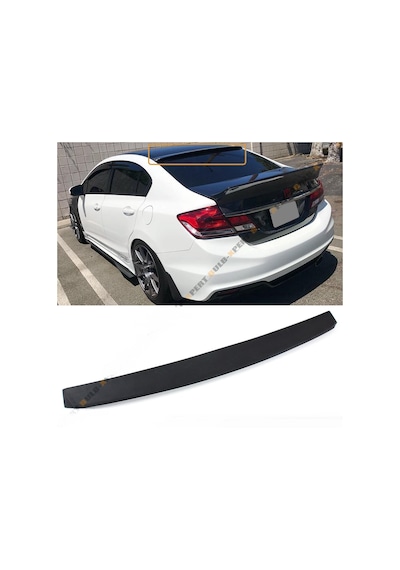 HONDA CİVİC 2012-2016 FB7 PLASTİK BOYASIZ CAM ÜSTÜ SPOYLER
