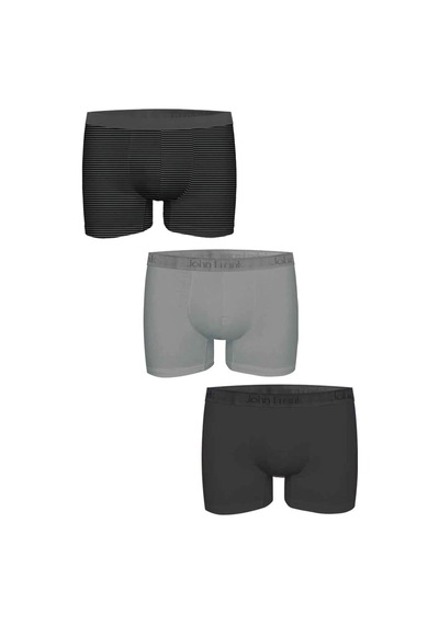 John Frank Natural Modal 3'lü Erkek Boxer Jf3bmodna103 Çok Renkli