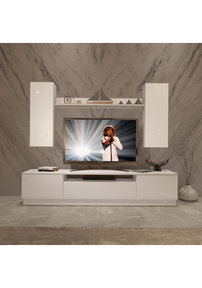 Decoraktiv Trendstyle 5ds Slm Tv Ünitesi Tv Sehpası Beyaz