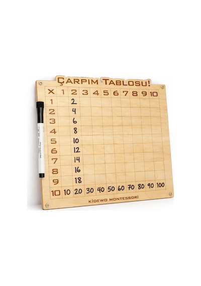Çarpım Tablosu Kalem Silgi Ahşap Eğitim Seti İlkokul Eğitici Ahşap Oyuncak Etkinlik Set Kolay Öğren