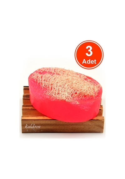 Kabak Lifli El Yapımı Doğal Gül Yağı Sabunu 120 G x 3 Adet