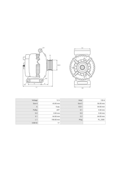 Marellı 12v Alternatör Dinamo 120 A Lın Start-stop Fıat 500l/egea/grande Punto-alfa Romeo Mıto
