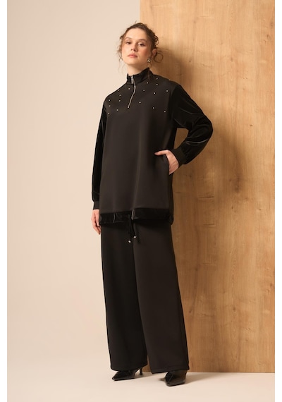 Ftz Women Kadın Scuba Spandex Takım Siyah 31257 Siyah