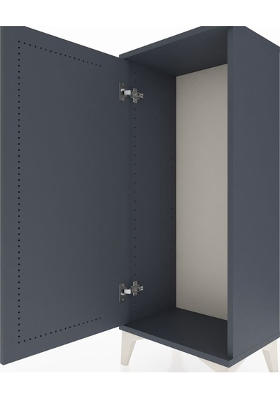 Arges Komodin Tek Kapaklı 44x30x106 Antrasit-antrasit Antrasit