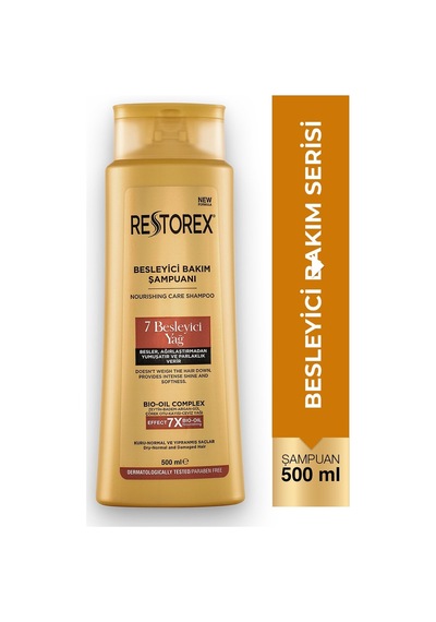 3 Adet Restorex 500 Ml 7 Besleyici Yağ Şampuan