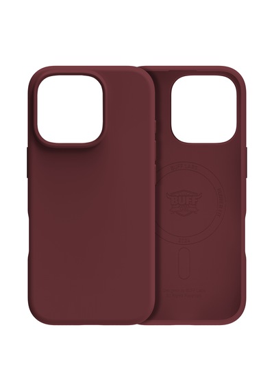 Apple Uyumlu iPhone Buff 16 Pro Max Magsafe Rubber Fit Silikon Kılıf Plum