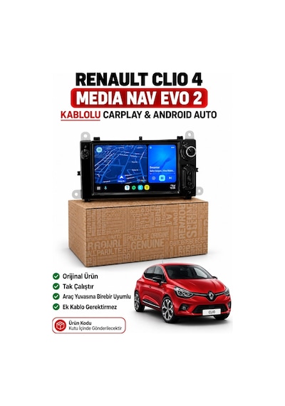 Clio 4 Media Nav Evo 2 Carplay-android Auto Multimedya