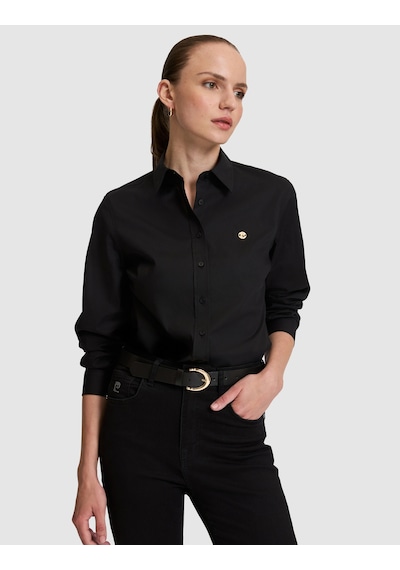 Pierre Cardin Kadın Siyah Gömlek Desenli 50328627-vr046