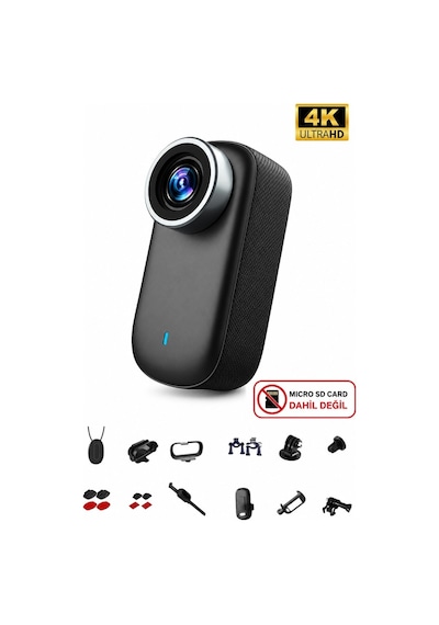 M11 Mini 4k Ultra Hd Wifi Aksiyon Kamerası Geniş Açılı 1.5'' Ekranlı Manyetik Spor Kamerası Siyah