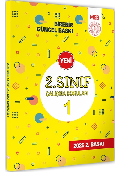 2026 MEB İlkokul 2.Sınıf Çalışma Soruları 1 Tüm Dersler Kazanım Pekiştirme Kitabı BASKI ÜCRETİ