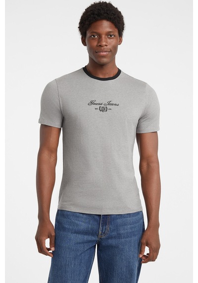 Guess Jeans Erkek Slim Fit Tişört M5bı33kctx1 Koyu Gri