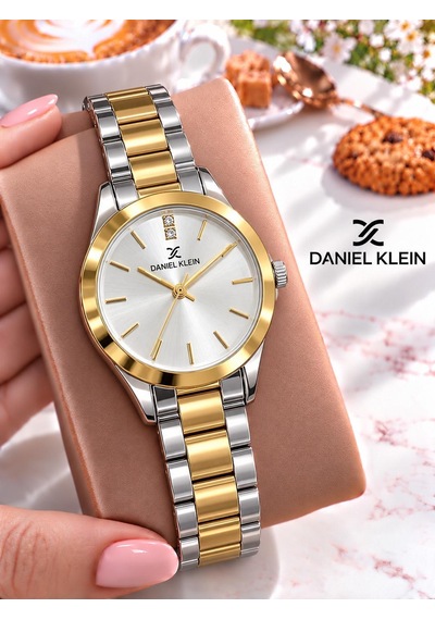Daniel Klein Çelik Kordon 30 Mt Suya Dayanıklı Özel Tasarım Kadın Kol Saati + Bileklik Vs.blkt.1275 Gri