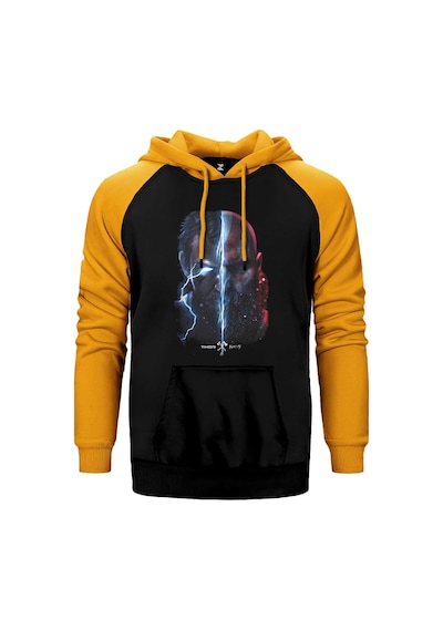 God Of War Ragnarok Thor Sarı Renk Reglan Kol Kapşonlu Sweatshirt Sarı
