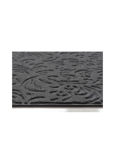 Plato Halı Opqo Sarmaşık Premium Oturma Odası, Salon, Antre, Yıkanabilir Polyester Kaymaz Taban Antrasit Halı