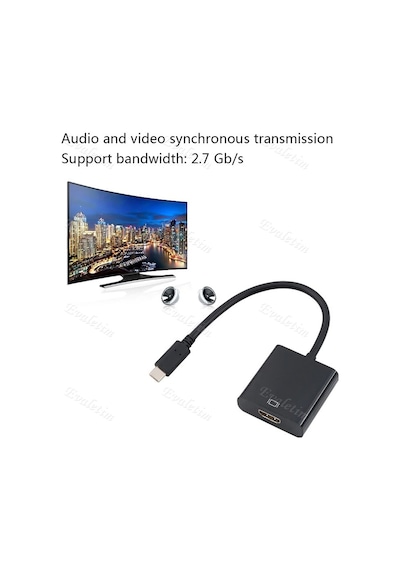 Usb 3.1 Type-C To Hdmi 4492A Çevirici Dönüştürücü Adaptor Kablosu