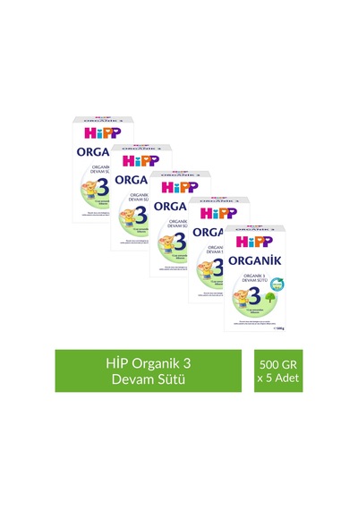 Hipp 3 Organik Devam Sütü 500 G x 5 Adet