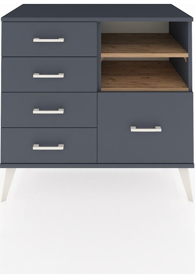 Hyperion Şifonyer 2 Raflı 5 Çekmeceli 88x44x80 Antrasit-çam/antrasit Çam/antrasit Hyperion Şifonyer 2 Raflı 5 Çekmeceli 88x44x80 Antrasit-çam/antrasit Çam/antrasit
