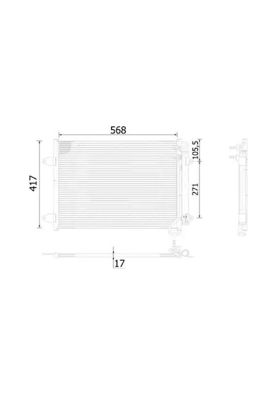 Vw Passat B7 Klima Radyatoru 2.0 Tdi 2011-2014 Mahle Ac734000s