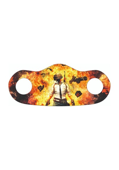 Accu-Chek Pubg Desenli Yıkanabilir Maske 5 Adet Sarı - Siyah