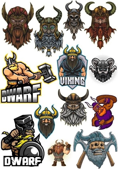 Savaşçı Warior Sticker Set-2 13 Parça Telefon, Tablet, Defter, Laptop Sticker