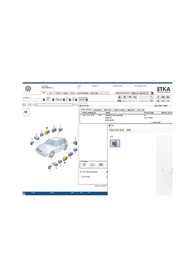 Polo 2002 - 2010 Sol Ikili Cam Açma Düğmesi 6q0959858