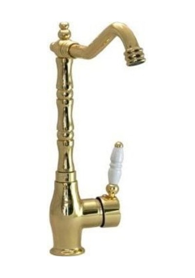 Bronz Rustik Mutfak - Banyo / Eviye Bataryası Sıcak Soğuk Çift Su Girişli Musluk Diğer