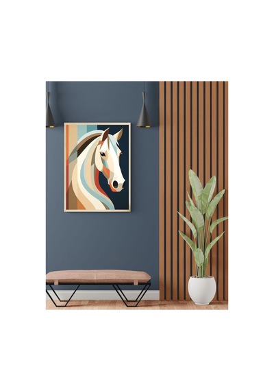 Poster Ahşap Çerçeveli Oturma Odası Salon Mutfak Dekoratif Tablo Çok Renkli - 815738528 Çok Renkli
